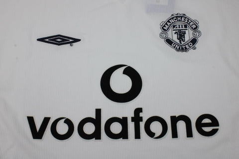 Manchester United Away White Long Sleeve 99/00