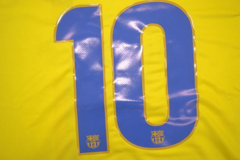 Barcelona Away Yellow 08/09 "Messi" Nº 10