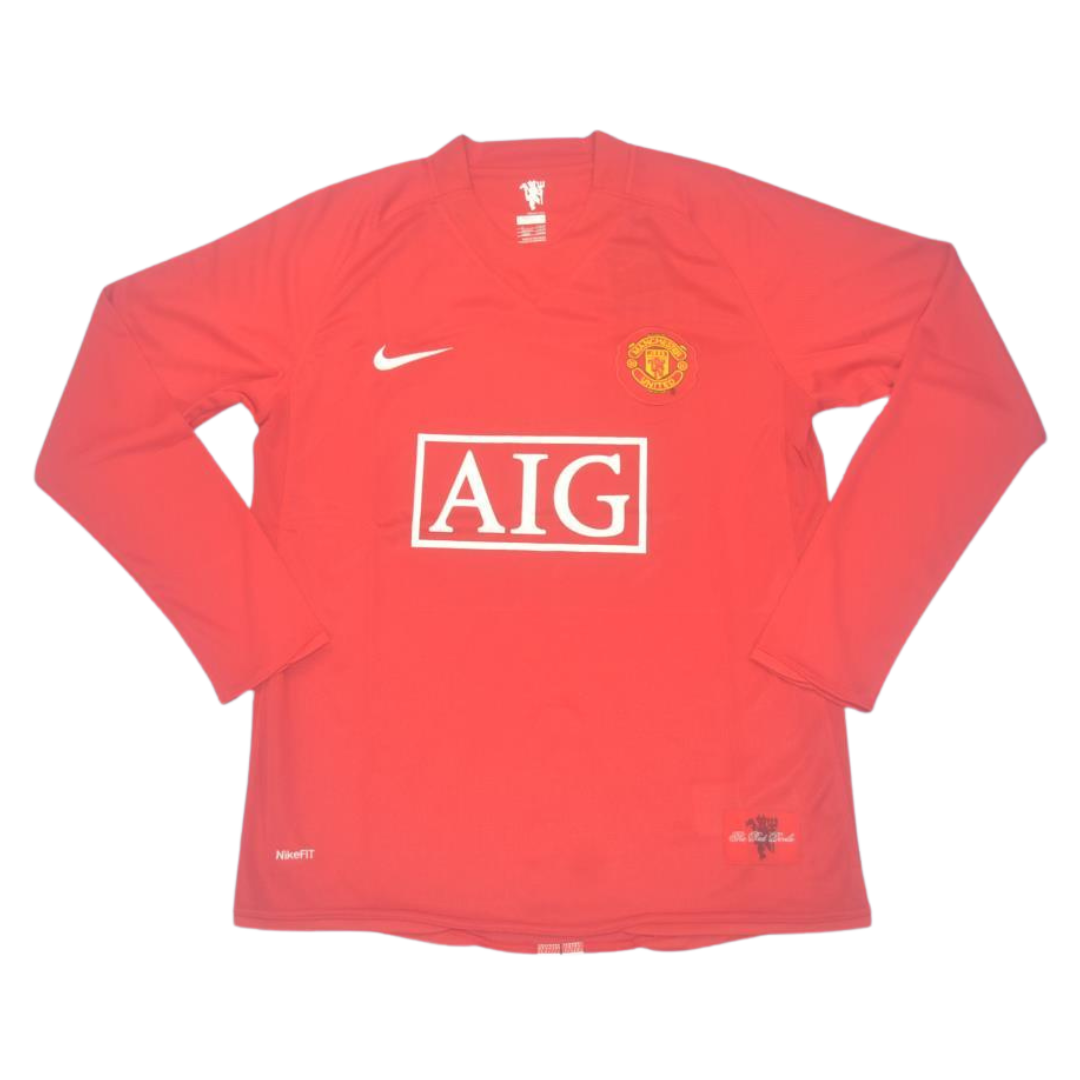 Manchester United Home Long Sleeve 07/09