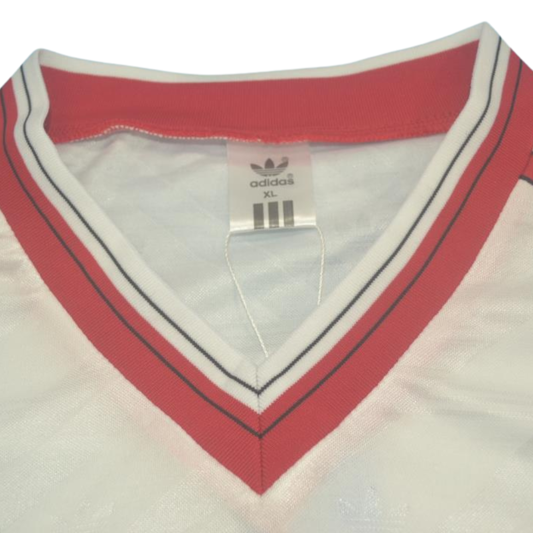 Manchester United Away White Long Sleeve 86/88