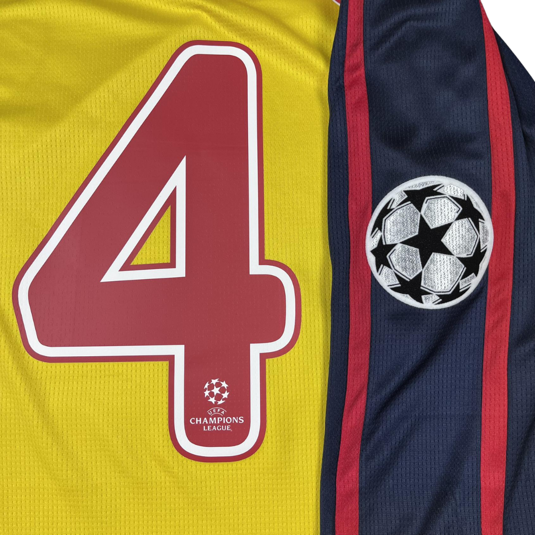 Arsenal Away Yellow 08/09 Long Sleeve "Fabregas" Nº 4