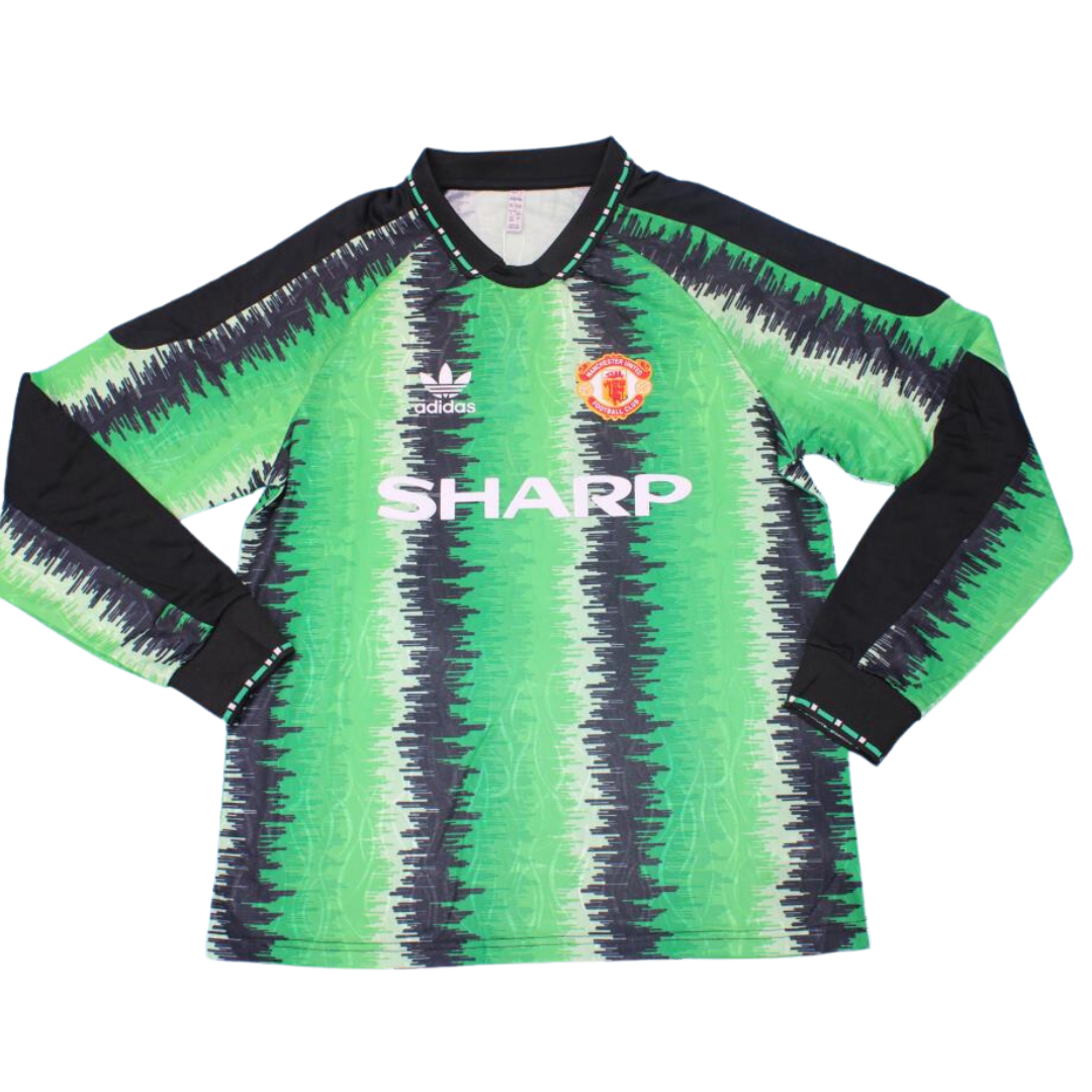 Manchester United Black Green Gk Long Sleeve 90/92 "Schmeichel" Nº1