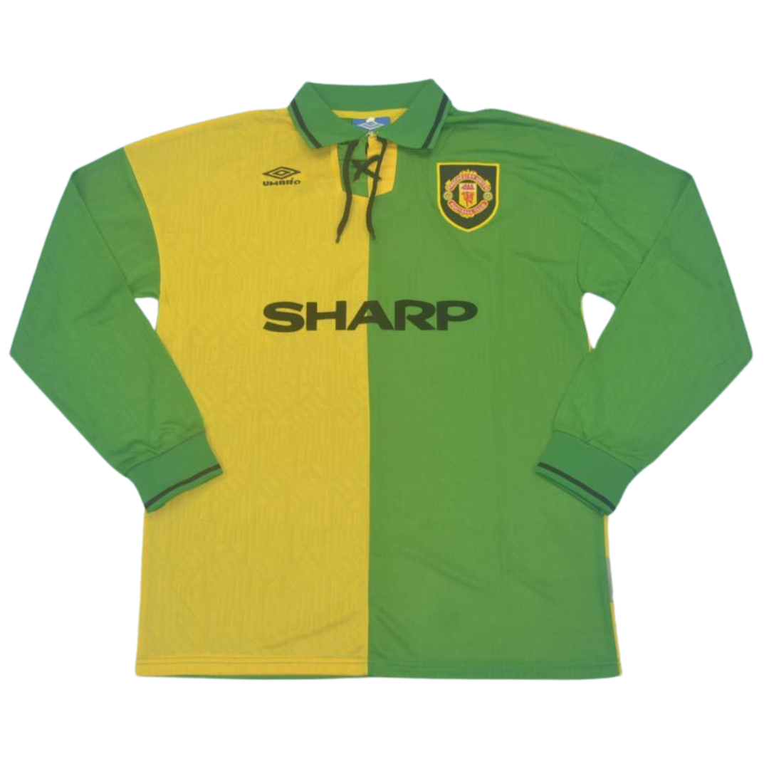 Manchester United Away Green Yellow Long Sleeve 92/94 "Cantona" Nº 7