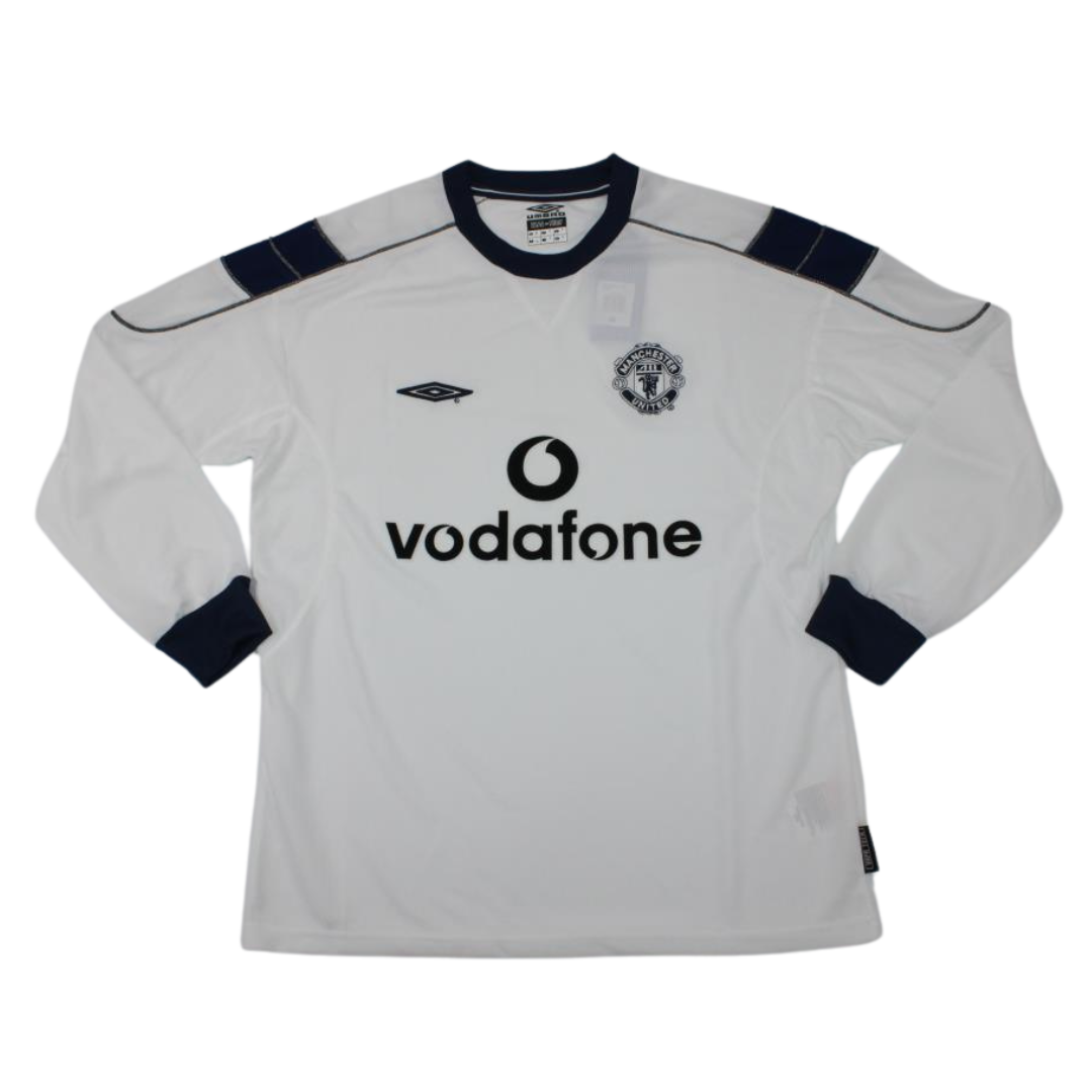 Manchester United Away White Long Sleeve 99/00