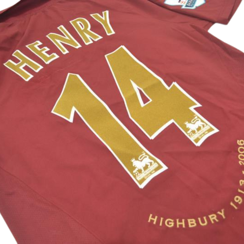 Arsenal Home 05/06 "Henry" Nº 14