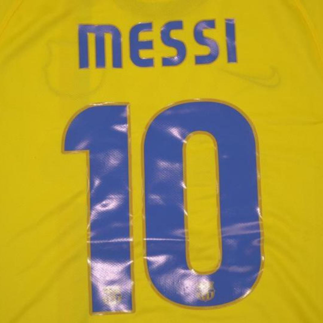 Barcelona Away Yellow 08/09 "Messi" Nº 10