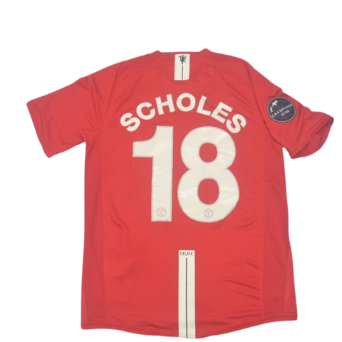 Manchester United Home 07/09 "Scholes" Nº18