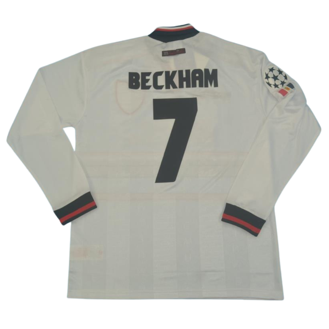 Manchester United Away White Long Sleeve 97/99 "Beckham" Nº 7