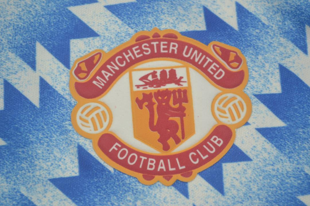 Manchester United Away Blue 90/92 Nº 10