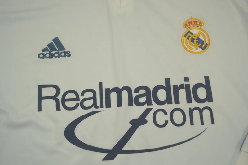 Real Madrid Home Long Sleeve 01/02