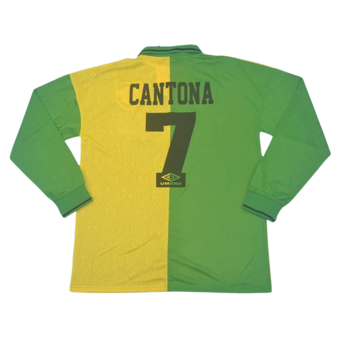 Manchester United Away Green Yellow Long Sleeve 92/94 "Cantona" Nº 7