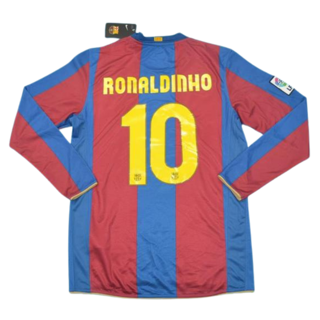 Barcelona Home Long Sleeve 07/08 "Ronaldinho" Nº 10