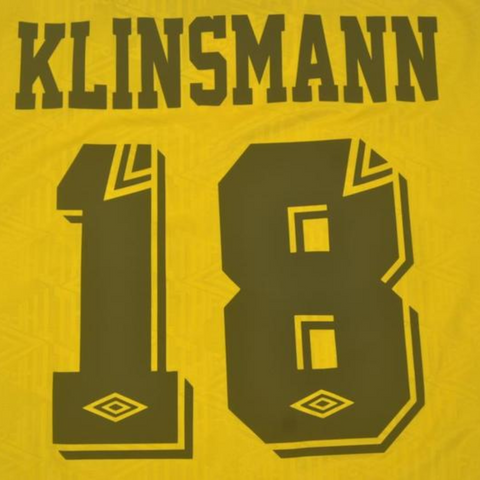 Tottenham Yellow Jersey 92/94 "Klinsmann" Nº 18