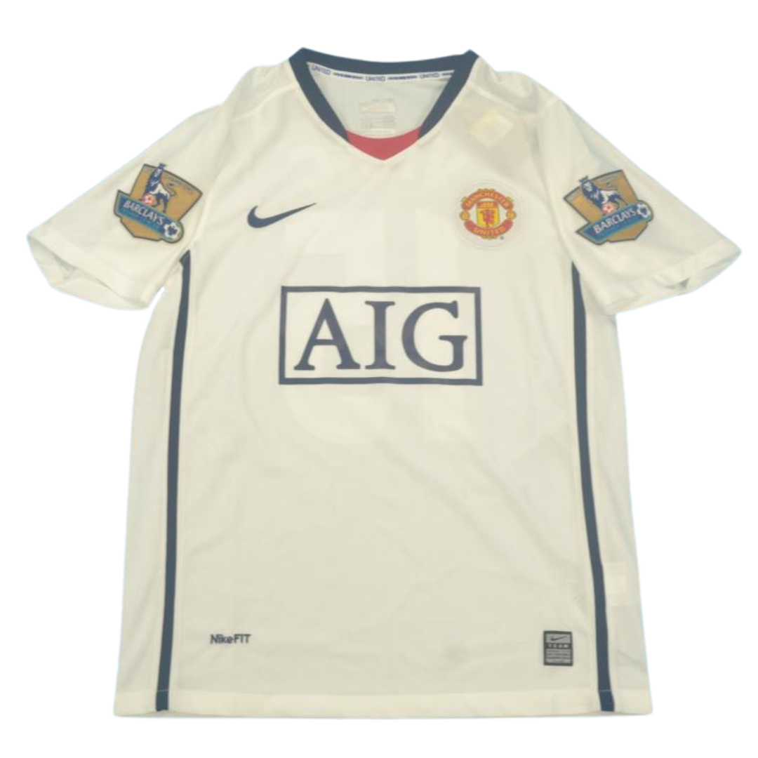 Manchester United Away White 08/09 "Vidic" Nº 15