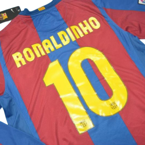 Barcelona Home Long Sleeve 07/08 "Ronaldinho" Nº 10