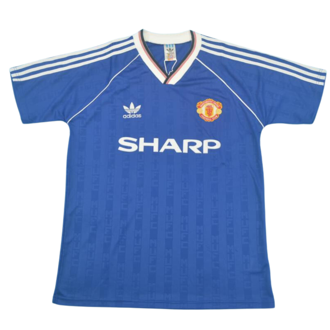 Maillot extérieur bleu Manchester United 88/90 "Augusto" N°8