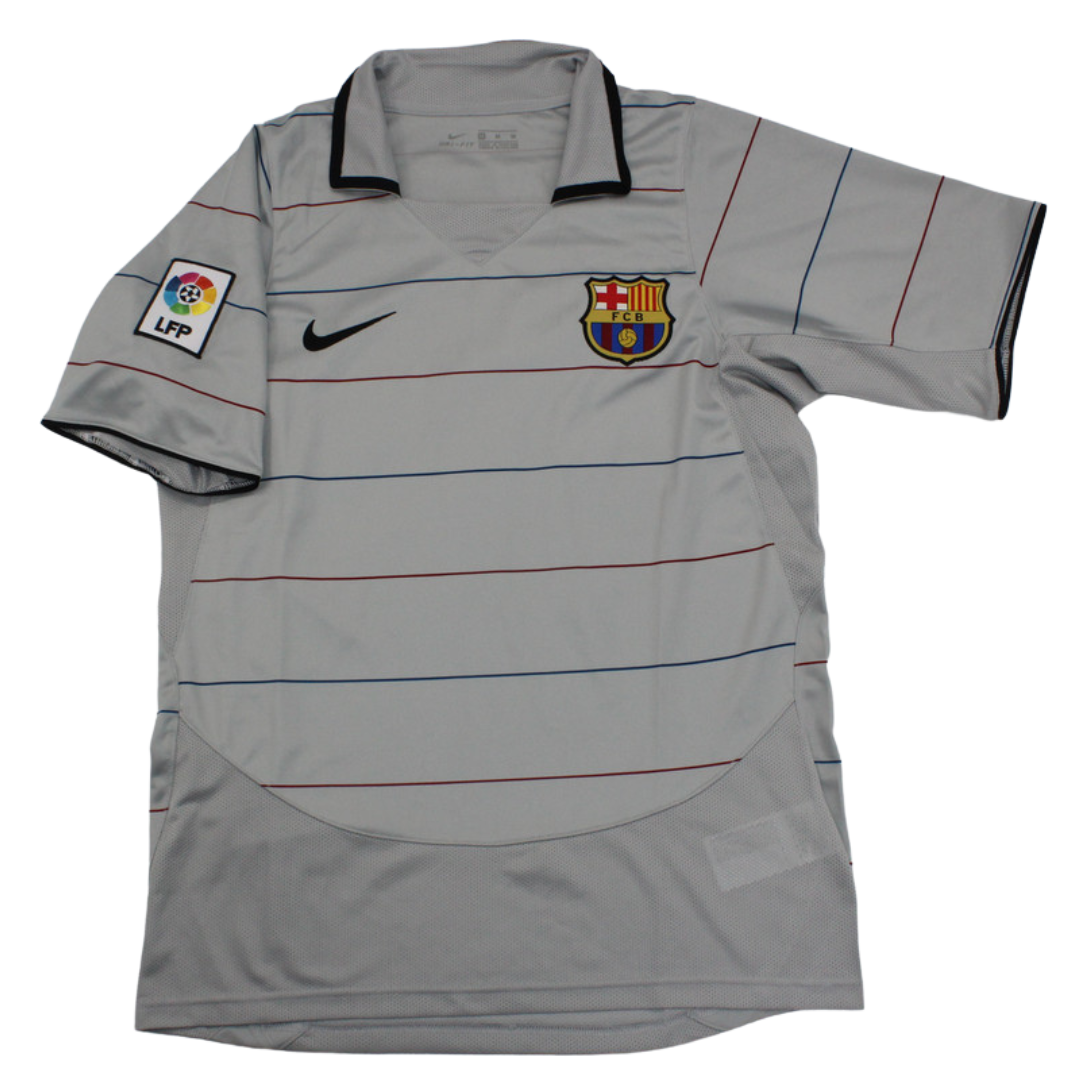 Barcelona Away Gray 03/04 "Ronaldinho" Nº 10