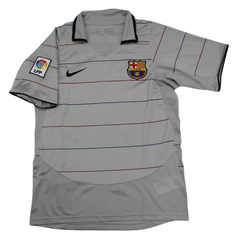 Barcelona Away Gray 03/04 "Ronaldinho" Nº 10