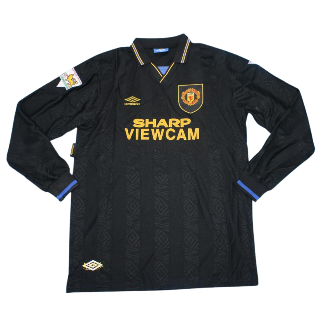 Manchester United Away Black Long Sleeve 93/95