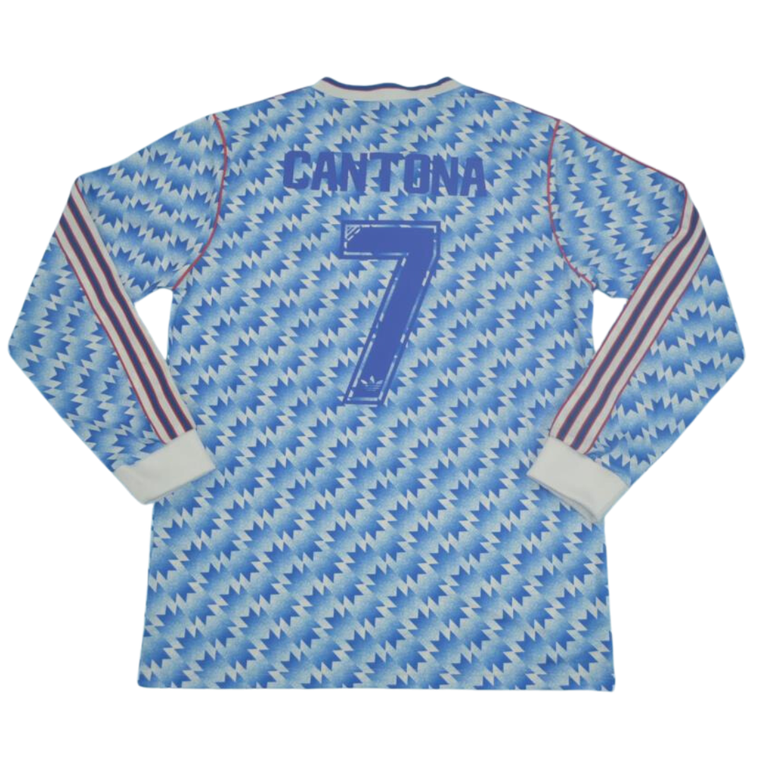 Manchester United Blue Away Long Sleeve 90/92 "Cantona" Nº7