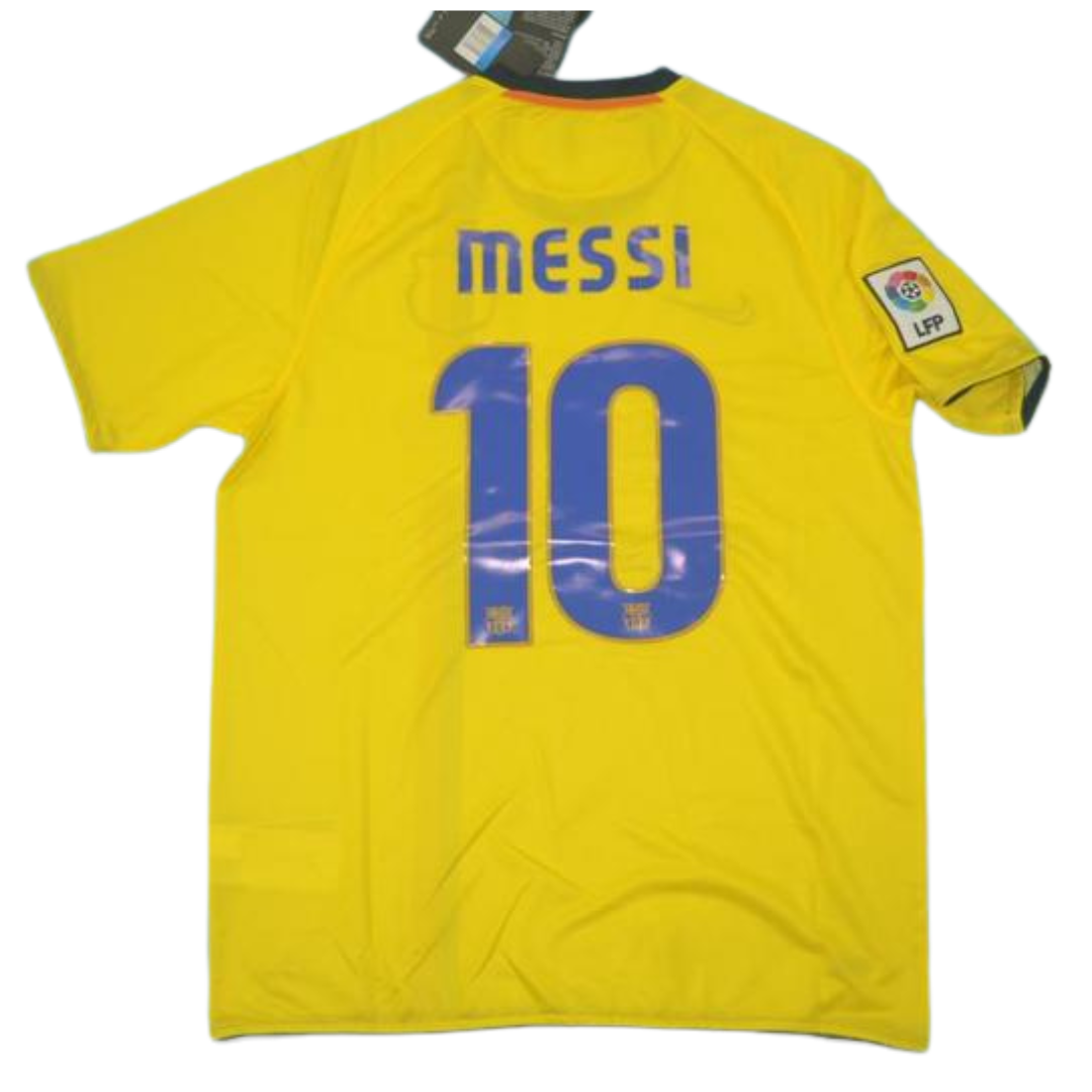 Barcelona Away Yellow 08/09 "Messi" Nº 10