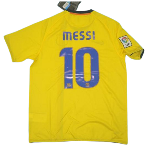 Barcelona Away Yellow 08/09 "Messi" Nº 10