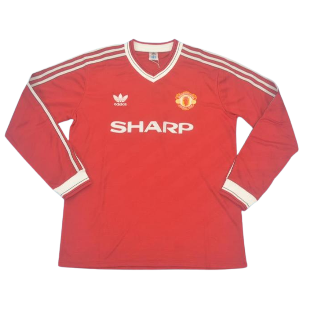 Manchester United Home Long Sleeve 86/88