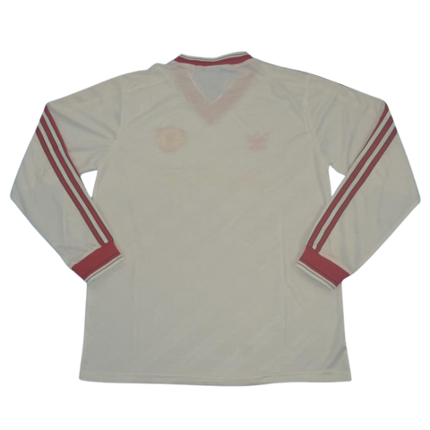 Manchester United Away White Long Sleeve 86/88