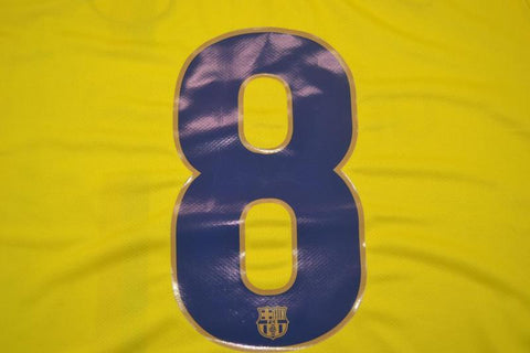 Barcelona Away Yellow 08/09 "Iniesta" Nº 8