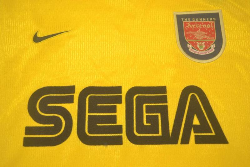 Arsenal Away Yellow 00/01