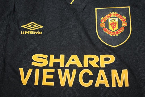 Manchester United Away Black Long Sleeve 93/95