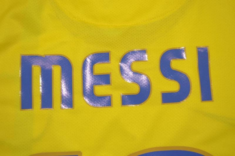 Barcelona Away Yellow 08/09 "Messi" Nº 10