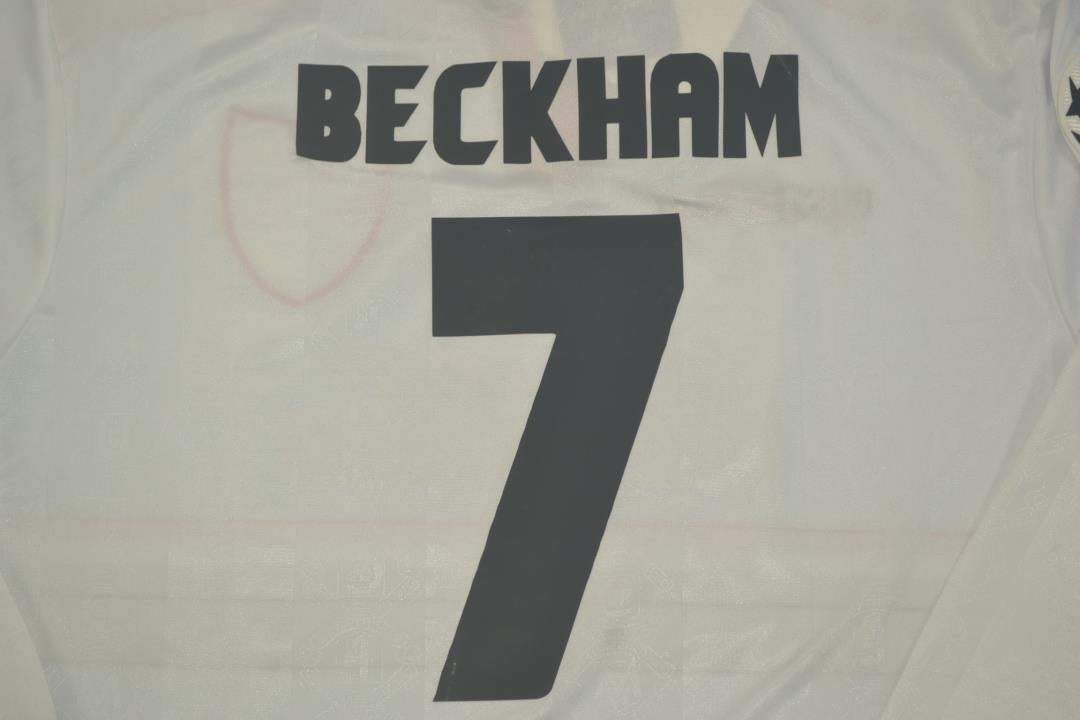 Manchester United White Away Long Sleeve 97/99 "Beckham" Nº7