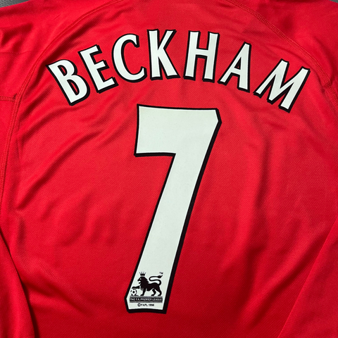 Manchester United Home Long Sleeve 00/02 "Beckham" Nº 7