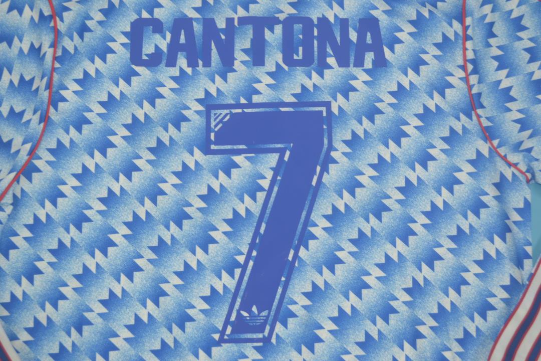 Manchester United Blue Away Long Sleeve 90/92 "Cantona" Nº7